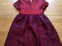 Viininpunainen Kinderit mekko 104 c
