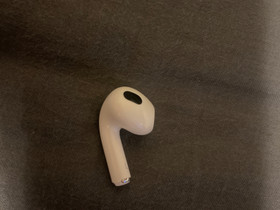 Airpods 3. Vasen, Puhelintarvikkeet, Puhelimet ja tarvikkeet, Hamina, Tori.fi Airpods 3. Vasen, Puhelintarvikkeet, Puhelimet ja tarvikkeet, Hamina, Tori.fi