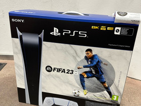 Sony PlayStation 5 (PS5) Digital Edition + FIFA 23, Pelikonsolit ja pelaaminen, Viihde-elektroniikka, Espoo, Tori.fi