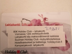 Holiday Clubin lahjakortti, Matkat, risteilyt ja lentoliput, Matkat ja liput, Joensuu, Tori.fi Holiday Clubin lahjakortti, Matkat, risteilyt ja lentoliput, Matkat ja liput, Joensuu, Tori.fi