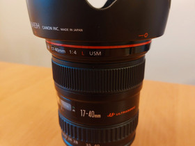 Canon EF 17-40 1:4 L USM, Objektiivit, Kamerat ja valokuvaus, Helsinki, Tori.fi Canon EF 17-40 1:4 L USM, Objektiivit, Kamerat ja valokuvaus, Helsinki, Tori.fi