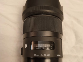 Sigma 35mm f/1,4 A DG, Objektiivit, Kamerat ja valokuvaus, Varkaus, Tori.fi Sigma 35mm f/1,4 A DG, Objektiivit, Kamerat ja valokuvaus, Varkaus, Tori.fi