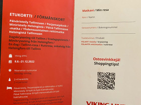 Etukortti Viking Line, Matkat, risteilyt ja lentoliput, Matkat ja liput, Kauniainen, Tori.fi Etukortti Viking Line, Matkat, risteilyt ja lentoliput, Matkat ja liput, Kauniainen, Tori.fi