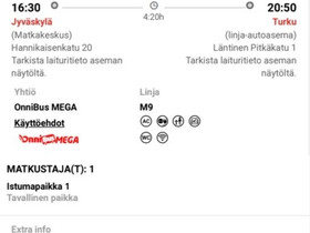 Bussilippu Jyväskylä - Turku, Matkat, risteilyt ja lentoliput, Matkat ja liput, Jyväskylä, Tori.fi Bussilippu Jyväskylä - Turku, Matkat, risteilyt ja lentoliput, Matkat ja liput, Jyväskylä, Tori.fi