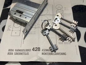 Turvalukko Boda 428 5 avainta, Ikkunat, ovet ja lattiat, Rakennustarvikkeet ja työkalut, Seinäjoki, Tori.fi