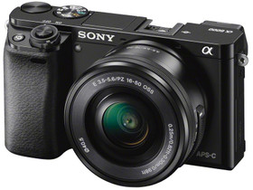 Sony A6000 järjestelmäkamera + 16-50mm PZ (musta), Kamerat, Kamerat ja valokuvaus, Raisio, Tori.fi