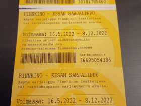 Finkino Sarjaliput, Matkat, risteilyt ja lentoliput, Matkat ja liput, Helsinki, Tori.fi Finkino Sarjaliput, Matkat, risteilyt ja lentoliput, Matkat ja liput, Helsinki, Tori.fi