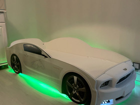 Mustang autosänky led valoilla 160x70, Tuolit, sängyt ja kalusteet, Lastentarvikkeet ja lelut, Lieto, Tori.fi