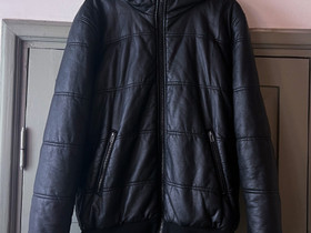 Black Leather Jacket Size XL, Vaatteet ja kengät, Helsinki, Tori.fi