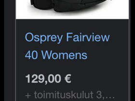 Osprey Fairview 40, Ulkoilu ja retkeily, Urheilu ja ulkoilu, Turku, Tori.fi