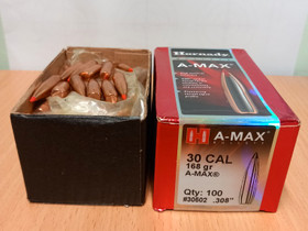 Hornady A-max luoteja cal 30, Metsästystarvikkeet, Metsästys ja kalastus, Kuopio, Tori.fi Hornady A-max luoteja cal 30, Metsästystarvikkeet, Metsästys ja kalastus, Kuopio, Tori.fi
