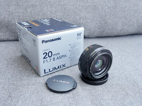 Panasonic Lumix 20mm f1.7 ii, Objektiivit, Kamerat ja valokuvaus, Helsinki, Tori.fi
