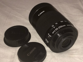 Canon EF-S 55-250mm f/4-5.6 IS STM - objektiivi, Objektiivit, Kamerat ja valokuvaus, Rauma, Tori.fi