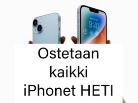 OST; Heti iPhone, kaikki mallit, Puhelimet, Puhelimet ja tarvikkeet, Helsinki, Tori.fi
