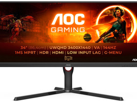 AOC U34G3XM/EU 34" pelinäyttö, Oheislaitteet, Tietokoneet ja lisälaitteet, Tampere, Tori.fi AOC U34G3XM/EU 34" pelinäyttö, Oheislaitteet, Tietokoneet ja lisälaitteet, Tampere, Tori.fi
