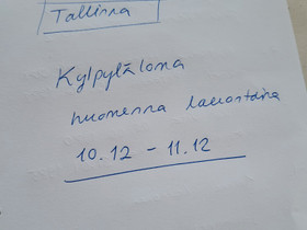 La10.12- SU11.12 Tallinna laiva,hotelli, kylpylä, Matkat, risteilyt ja lentoliput, Matkat ja liput, Helsinki, Tori.fi La10.12- SU11.12 Tallinna laiva,hotelli, kylpylä, Matkat, risteilyt ja lentoliput, Matkat ja liput, Helsinki, Tori.fi