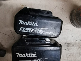 Makita 5ah 2kpl, Työkalut, tikkaat ja laitteet, Rakennustarvikkeet ja työkalut, Vantaa, Tori.fi