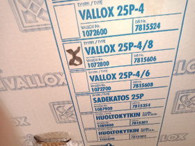Vallox 25P-4/8 huippuimuri, Rakennuspalvelut, Jyväskylä, Tori.fi