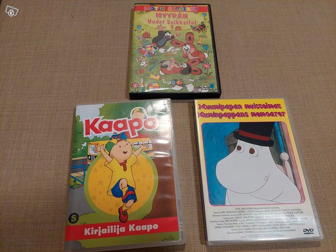 DVD Puuha-Pete, Kaapo, Muumi, Myyrä, ...