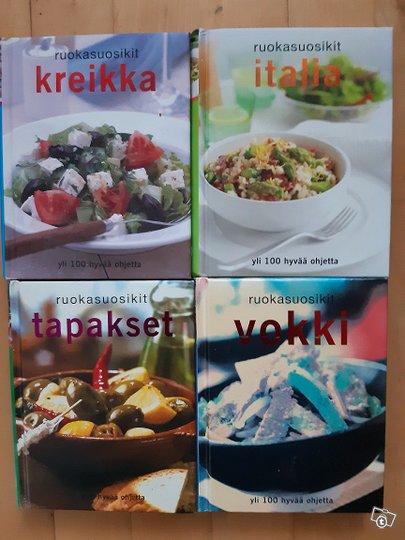 Ruokasuosikit, Kreikka, Italia, Vokki, Tapakset...