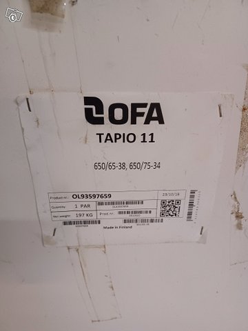 OFA Tapio 11 650-65/38" Jääketjut traktoriin 2