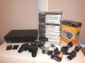 Kattava PS2 konsolisetti, paljon pelejä, Pelikonsolit ja pelaaminen, Viihde-elektroniikka, Ylöjärvi, Tori.fi