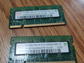 DDR2 512MB muistikampa 2kpl, Komponentit, Tietokoneet ja lisälaitteet, Kuopio, Tori.fi