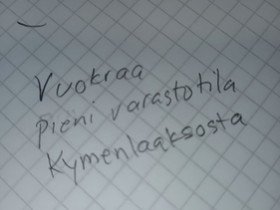 Varastointitila, Autotallit ja varastot, Kouvola, Tori.fi
