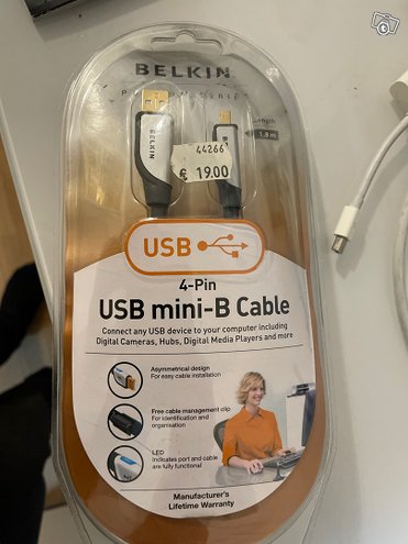 USB mini b kaapeli (USB-A) 1.8 m