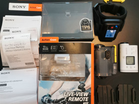 Sony HDR-AS100VR Live-View Remote Kit, Muu valokuvaus, Kamerat ja valokuvaus, Kotka, Tori.fi Sony HDR-AS100VR Live-View Remote Kit, Muu valokuvaus, Kamerat ja valokuvaus, Kotka, Tori.fi