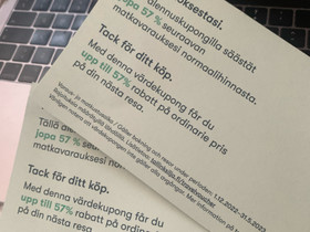Tallink Silja Line kuponki, Matkat, risteilyt ja lentoliput, Matkat ja liput, Helsinki, Tori.fi Tallink Silja Line kuponki, Matkat, risteilyt ja lentoliput, Matkat ja liput, Helsinki, Tori.fi