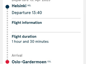 Lentoliput HKI-OSLO ja OSLO-HKI, Matkat, risteilyt ja lentoliput, Matkat ja liput, Helsinki, Tori.fi Lentoliput HKI-OSLO ja OSLO-HKI, Matkat, risteilyt ja lentoliput, Matkat ja liput, Helsinki, Tori.fi