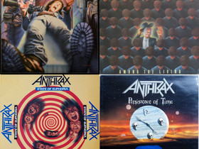 4kpl Anthrax vinyyliä, Musiikki CD, DVD ja äänitteet, Musiikki ja soittimet, Pori, Tori.fi