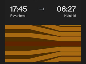 Junalippu Rovaniemi - Hki, Matkat, risteilyt ja lentoliput, Matkat ja liput, Espoo, Tori.fi Junalippu Rovaniemi - Hki, Matkat, risteilyt ja lentoliput, Matkat ja liput, Espoo, Tori.fi