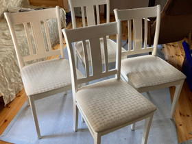 Neljä valkoista tuolia, Pöydät ja tuolit, Sisustus ja huonekalut, Raasepori, Tori.fi