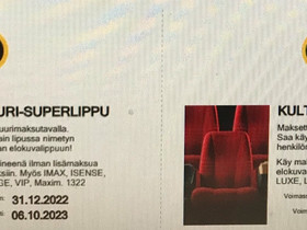 Kulttuuri-superlippu, Keikat, konsertit ja tapahtumat, Matkat ja liput, Hyvinkää, Tori.fi Kulttuuri-superlippu, Keikat, konsertit ja tapahtumat, Matkat ja liput, Hyvinkää, Tori.fi