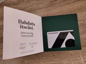 Stockmann- lahjakortti,200, Keikat, konsertit ja tapahtumat, Matkat ja liput, Joensuu, Tori.fi Stockmann- lahjakortti,200, Keikat, konsertit ja tapahtumat, Matkat ja liput, Joensuu, Tori.fi
