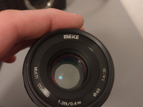 Meike 35mm F/1.4 APS-C, Objektiivit, Kamerat ja valokuvaus, Helsinki, Tori.fi