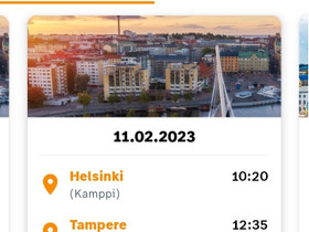 Onnibus Helsinki-Tampere la 11.2, Matkat, risteilyt ja lentoliput, Matkat ja liput, Helsinki, Tori.fi Onnibus Helsinki-Tampere la 11.2, Matkat, risteilyt ja lentoliput, Matkat ja liput, Helsinki, Tori.fi