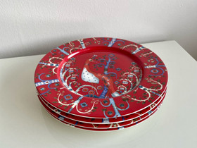 Iittala Taika 22cm lautaset (4, punainen), Ruokailuastiat ja aterimet, Keittiötarvikkeet ja astiat, Nakkila, Tori.fi Iittala Taika 22cm lautaset (4, punainen), Ruokailuastiat ja aterimet, Keittiötarvikkeet ja astiat, Nakkila, Tori.fi
