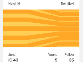 Helsinki - seinäjoki ja seinäjoki - helsinki, Matkat, risteilyt ja lentoliput, Matkat ja liput, Lohja, Tori.fi Helsinki - seinäjoki ja seinäjoki - helsinki, Matkat, risteilyt ja lentoliput, Matkat ja liput, Lohja, Tori.fi