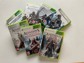 XBOX360 Assassin's Creed 1-7, Pelikonsolit ja pelaaminen, Viihde-elektroniikka, Ylivieska, Tori.fi XBOX360 Assassin's Creed 1-7, Pelikonsolit ja pelaaminen, Viihde-elektroniikka, Ylivieska, Tori.fi