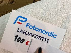 Fotonordic 100 lahjakortti, Muu valokuvaus, Kamerat ja valokuvaus, Helsinki, Tori.fi Fotonordic 100 lahjakortti, Muu valokuvaus, Kamerat ja valokuvaus, Helsinki, Tori.fi