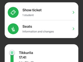Pasila-Tikkurila-Vaasa-Junalippu, Matkat, risteilyt ja lentoliput, Matkat ja liput, Vaasa, Tori.fi Pasila-Tikkurila-Vaasa-Junalippu, Matkat, risteilyt ja lentoliput, Matkat ja liput, Vaasa, Tori.fi