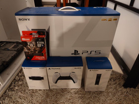 Playstation 5 + 8 peliä ja oheistuotteita, Pelikonsolit ja pelaaminen, Viihde-elektroniikka, Vantaa, Tori.fi Playstation 5 + 8 peliä ja oheistuotteita, Pelikonsolit ja pelaaminen, Viihde-elektroniikka, Vantaa, Tori.fi