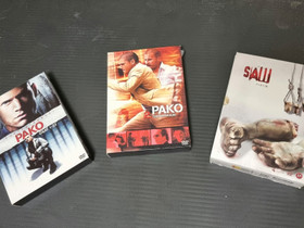 Pako tuotantokaudet 1 ja 2, Saw 1, 2 ja 3, Elokuvat, Jyväskylä, Tori.fi Pako tuotantokaudet 1 ja 2, Saw 1, 2 ja 3, Elokuvat, Jyväskylä, Tori.fi