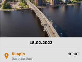 Kuopio- Jyväskylä onnibussi lippu, Matkat, risteilyt ja lentoliput, Matkat ja liput, Kuopio, Tori.fi Kuopio- Jyväskylä onnibussi lippu, Matkat, risteilyt ja lentoliput, Matkat ja liput, Kuopio, Tori.fi