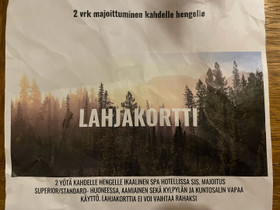 Lahjakortti kylpylään 2vrk, Matkat, risteilyt ja lentoliput, Matkat ja liput, Tampere, Tori.fi Lahjakortti kylpylään 2vrk, Matkat, risteilyt ja lentoliput, Matkat ja liput, Tampere, Tori.fi