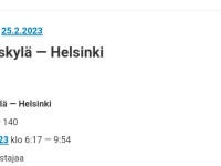 3×Junaliput Helsinkiin