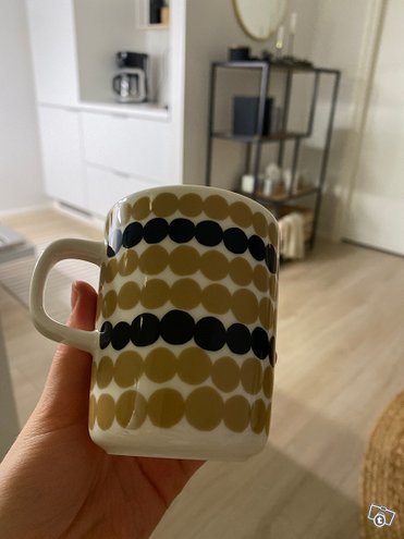 Marimekko räsymatto muki, Kahvi...